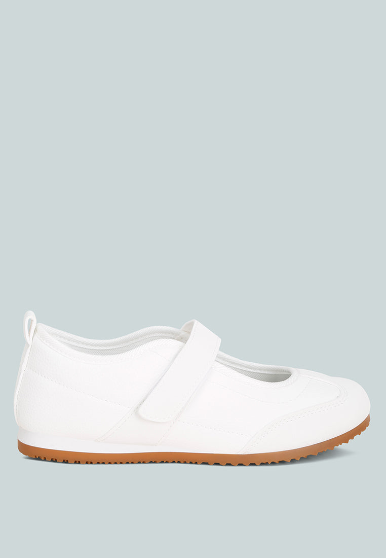 litasha classic velcro-strap sneakers#color_white