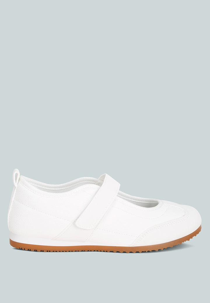 litasha classic velcro-strap sneakers#color_white