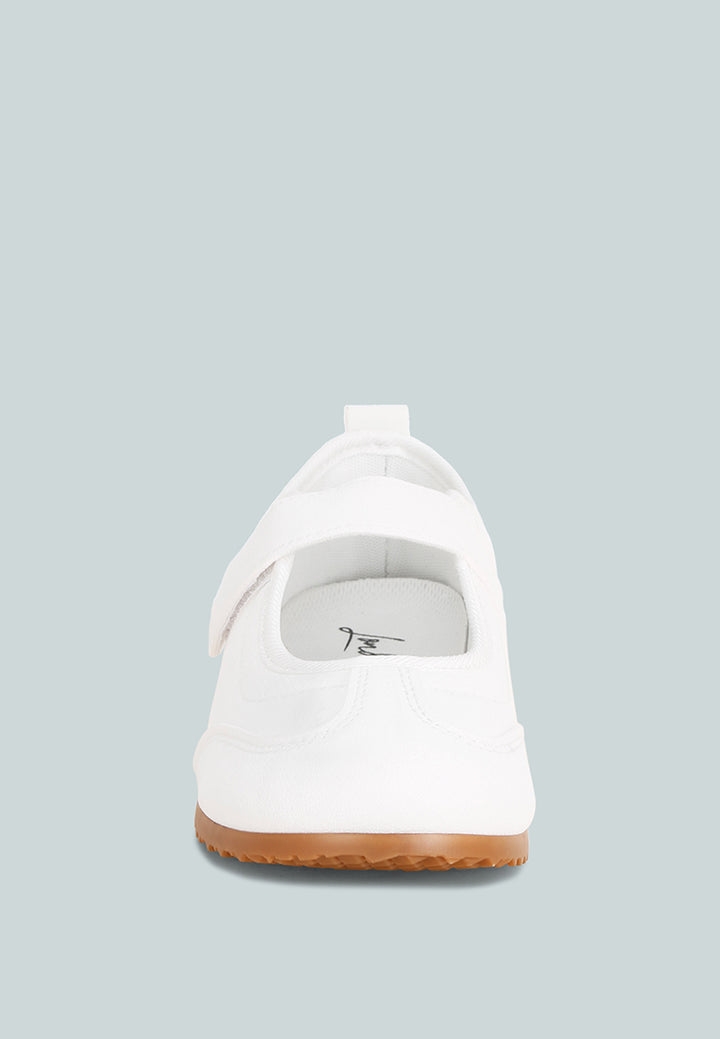 litasha classic velcro-strap sneakers#color_white