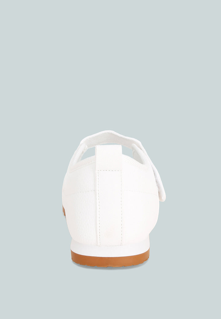 litasha classic velcro-strap sneakers#color_white