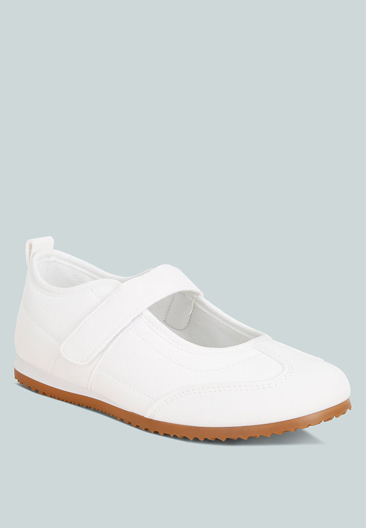 litasha classic velcro-strap sneakers#color_white