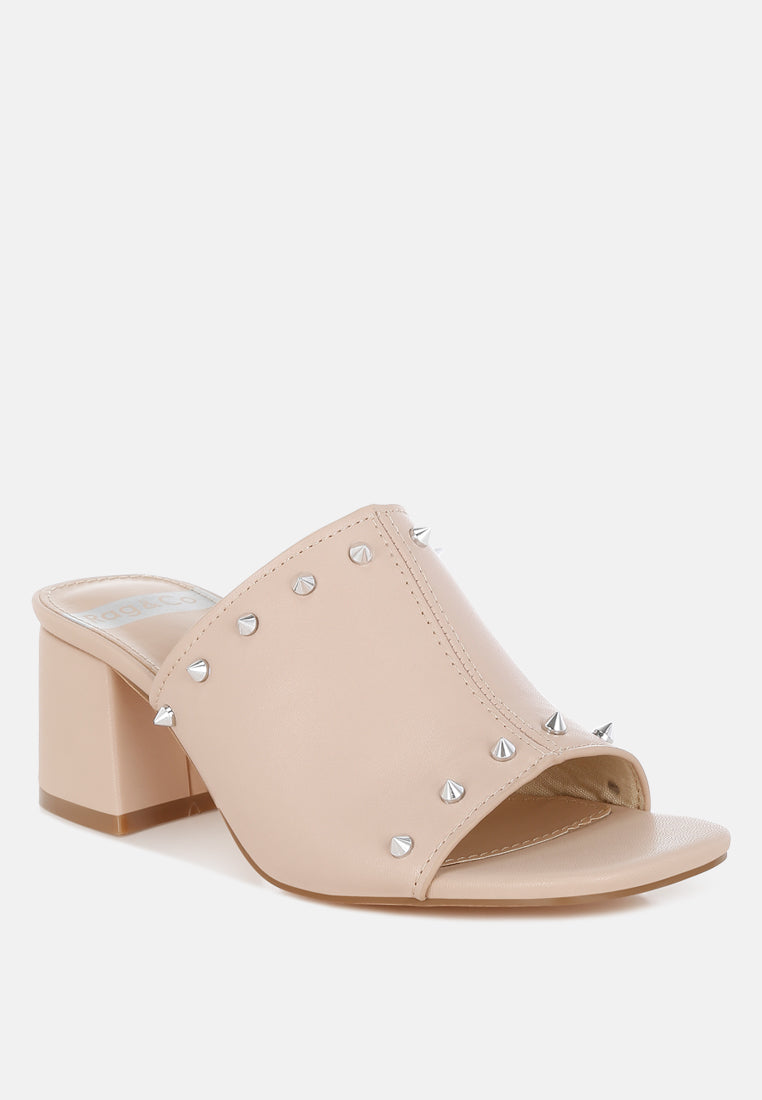 lomela stud embellished block heel slip ons#color_beige