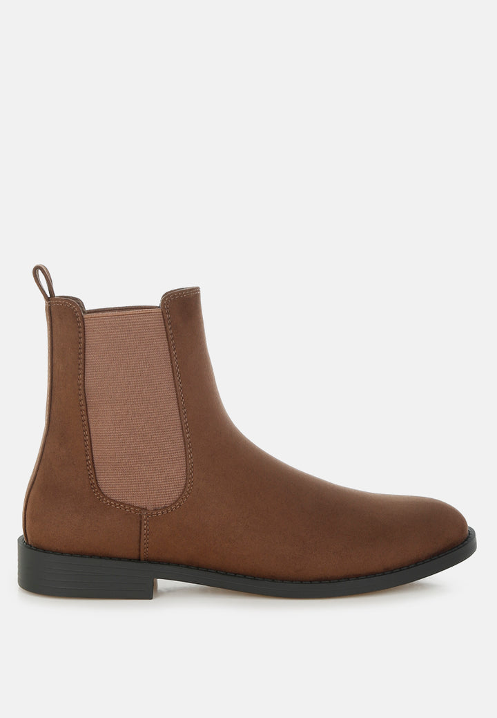 ayasa low block heel chelsea boots#color_brown
