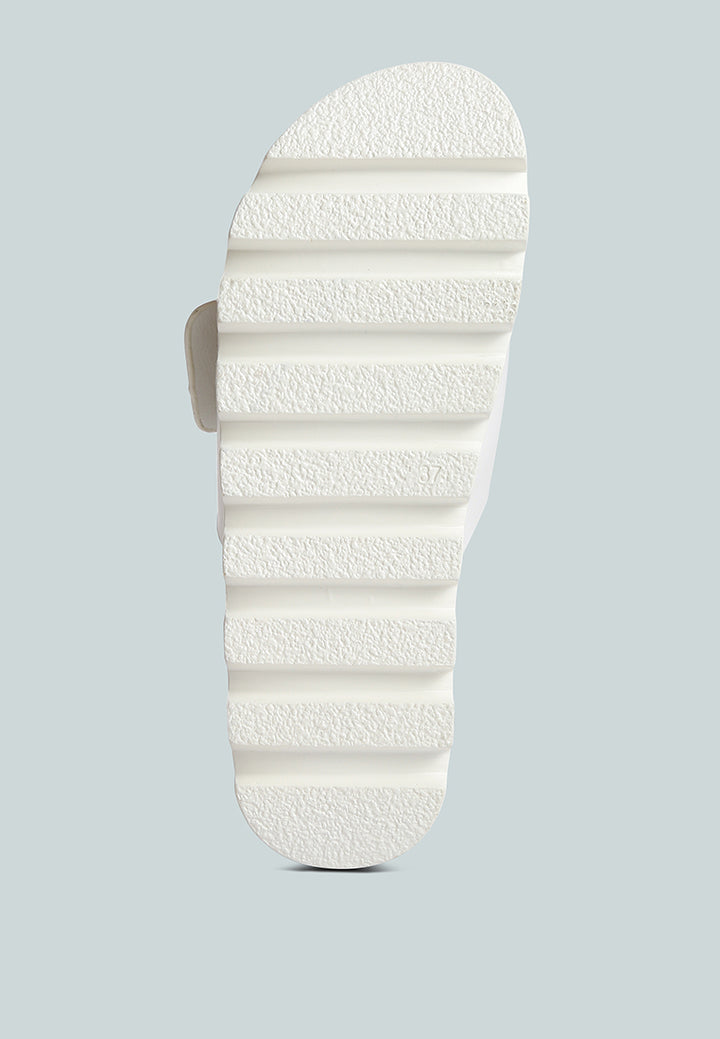 Lug Sole Flatform Sliders#color_white