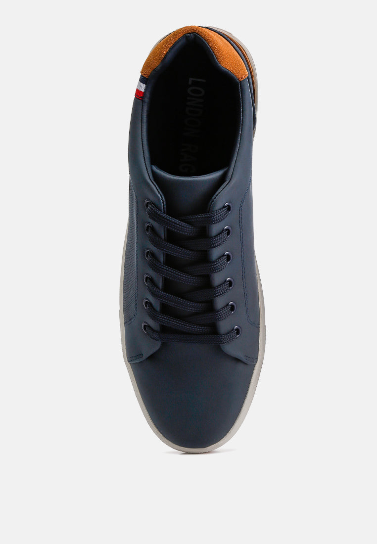 Lug Sole Platform Sneakers#color_navy