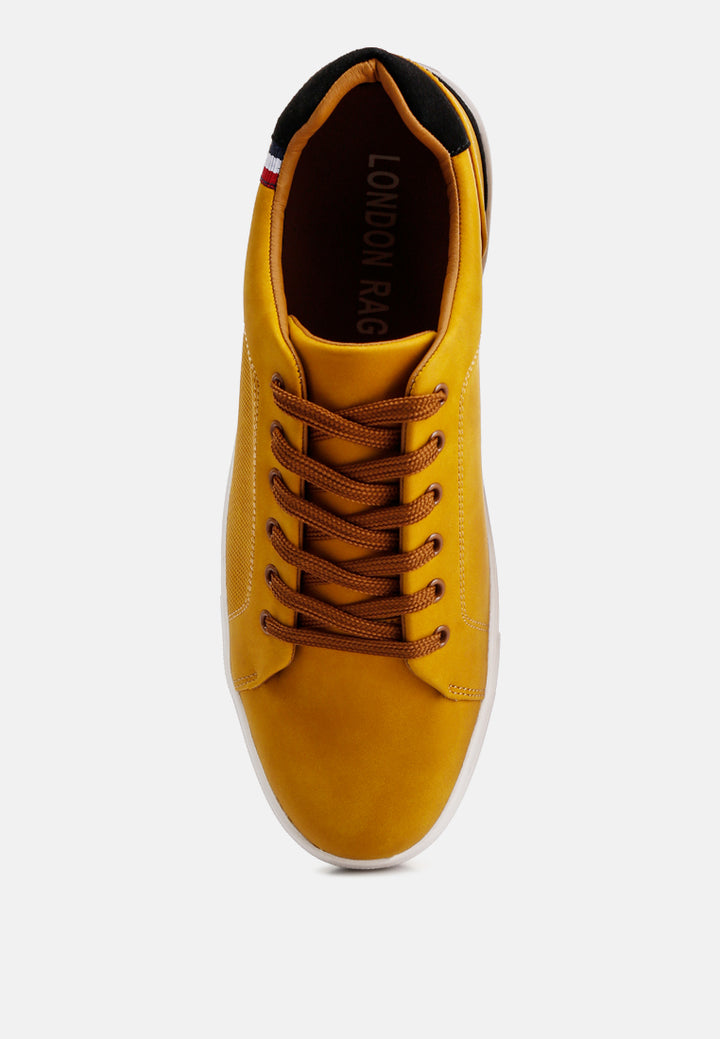 Lug Sole Platform Sneakers#color_tan