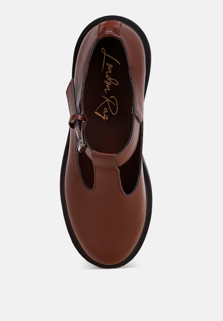 lunaba cut out detail mary jane shoes#color_brown-smooth