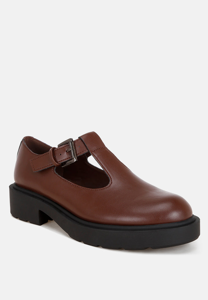 lunaba cut out detail mary jane shoes#color_brown-smooth