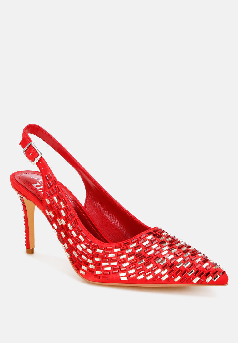 lutina rhinestones embellished slingback sandals#color_red
