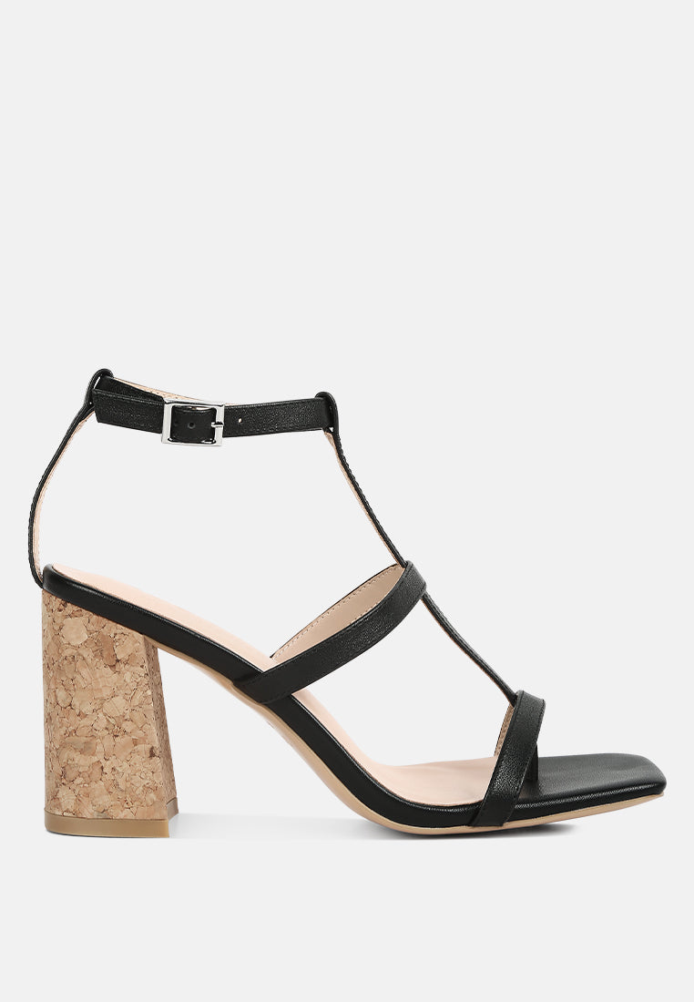 mirabella open square toe block heel sandals#color_black