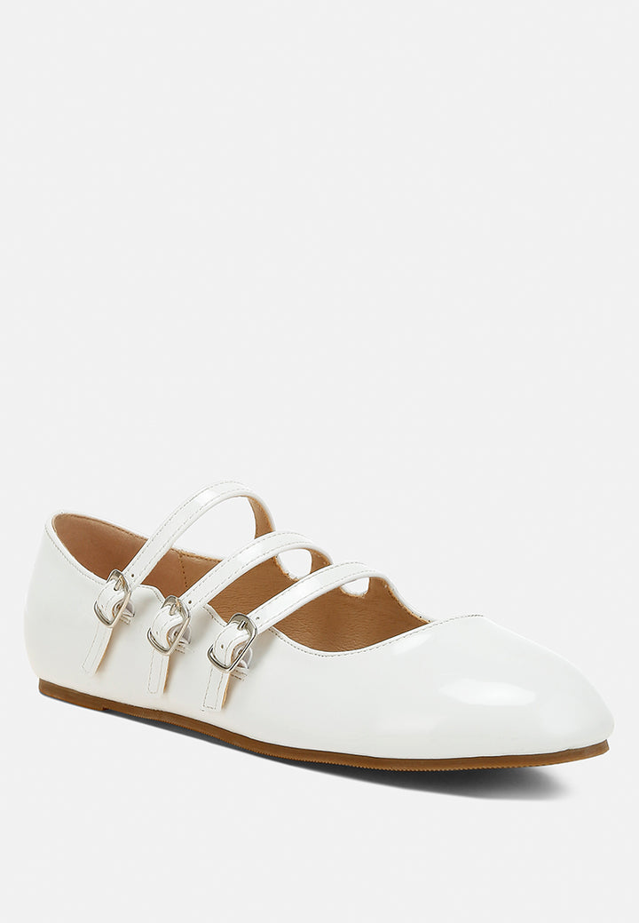 triple strap mary jane sandals by rag#color_white