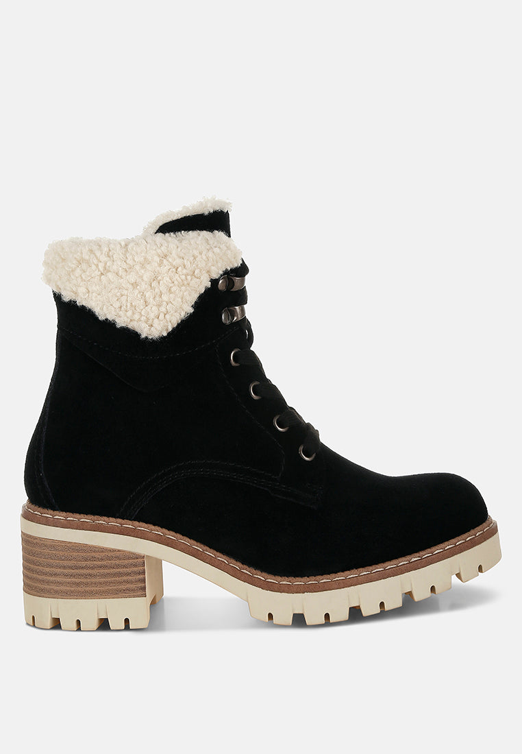 botines gruesos con cuello de piel madoka#color_black