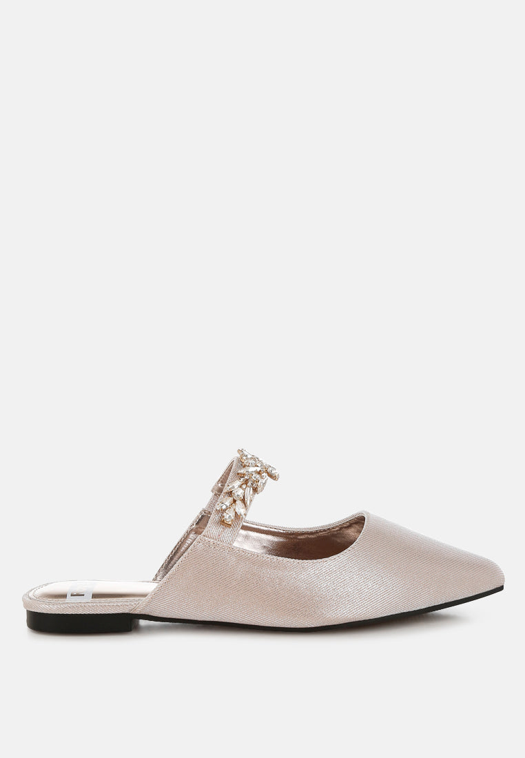mules magnum con purpurina y correa de diamantes#color_beige