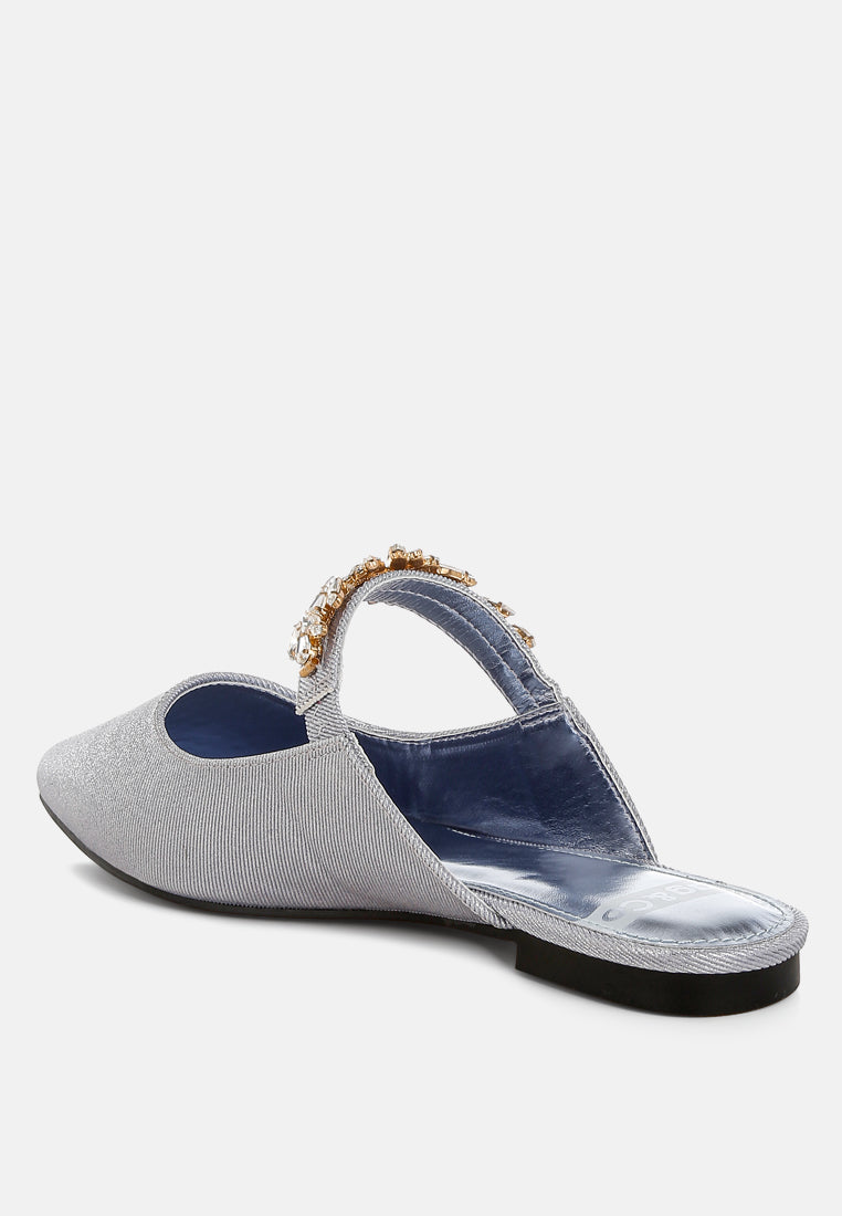 mules magnum con purpurina y correa de diamantes#color_lilac