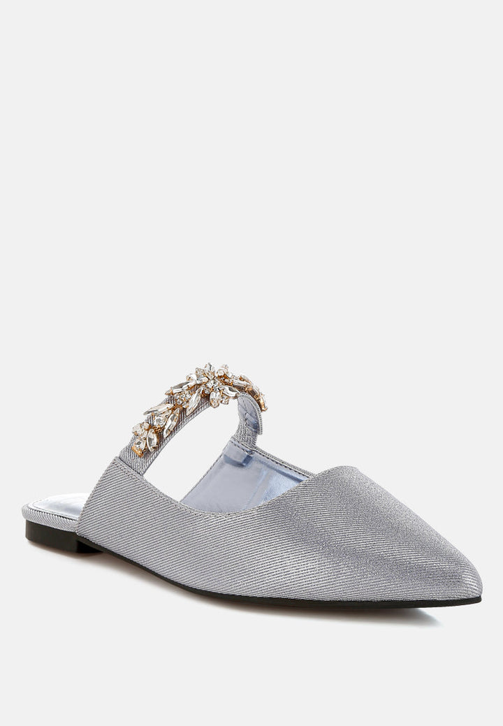 mules magnum con purpurina y correa de diamantes#color_lilac