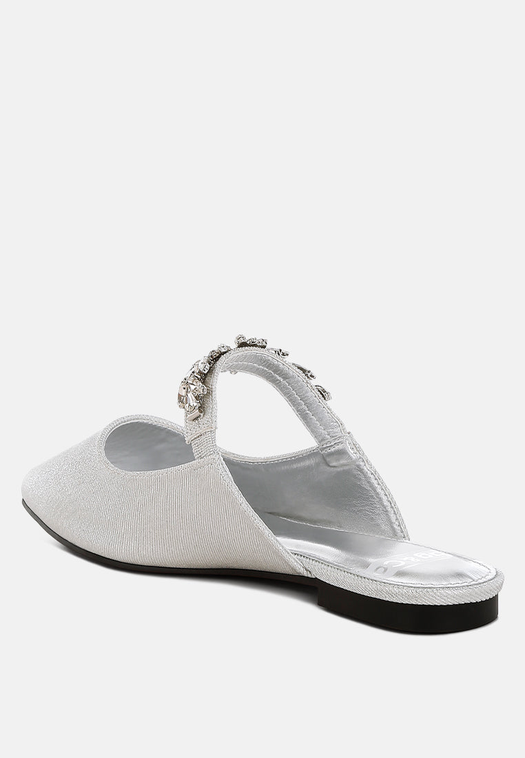 mules magnum con purpurina y correa de diamantes#color_silver