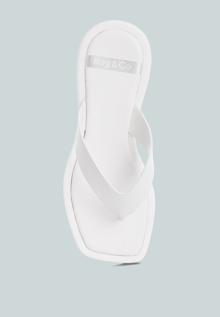 makawi thong toe slip ons#color_white-genuine-leather