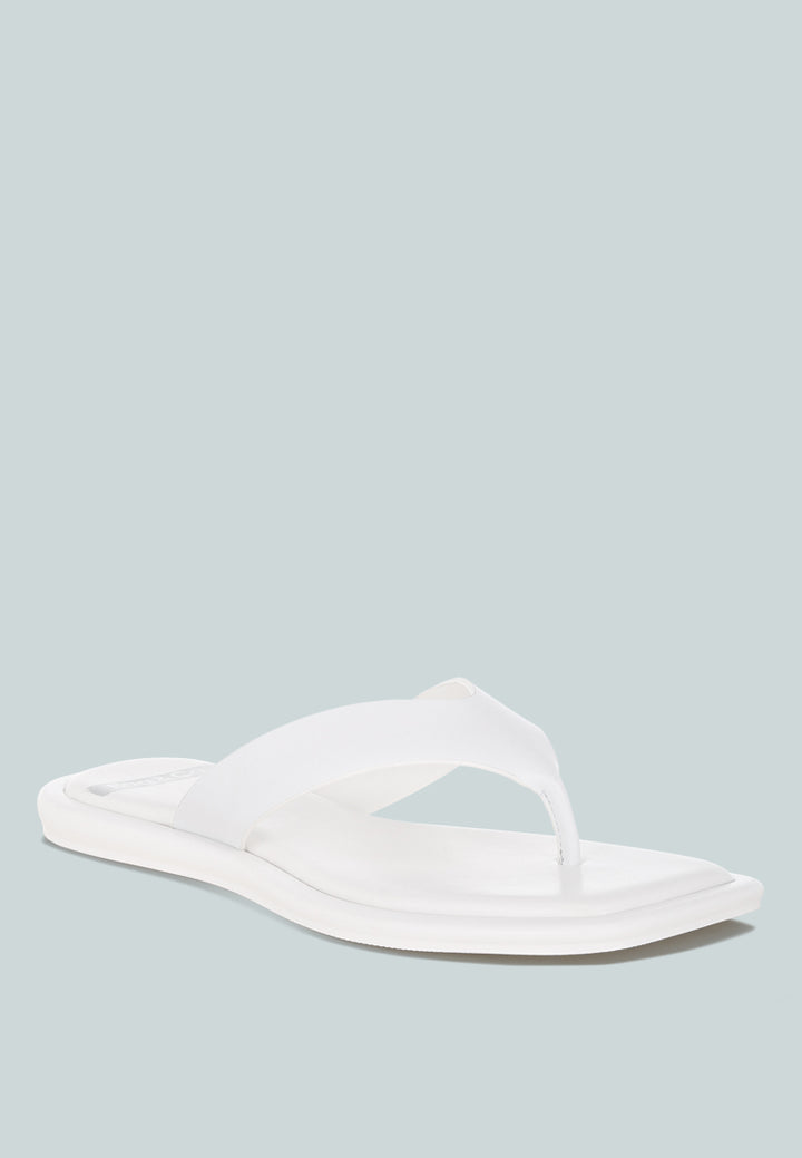 makawi thong toe slip ons#color_white-genuine-leather