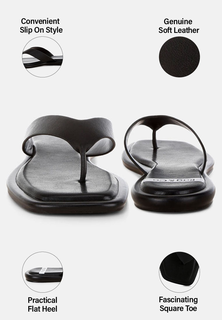 makawi thong toe slip ons#color_black-genuine-leather
