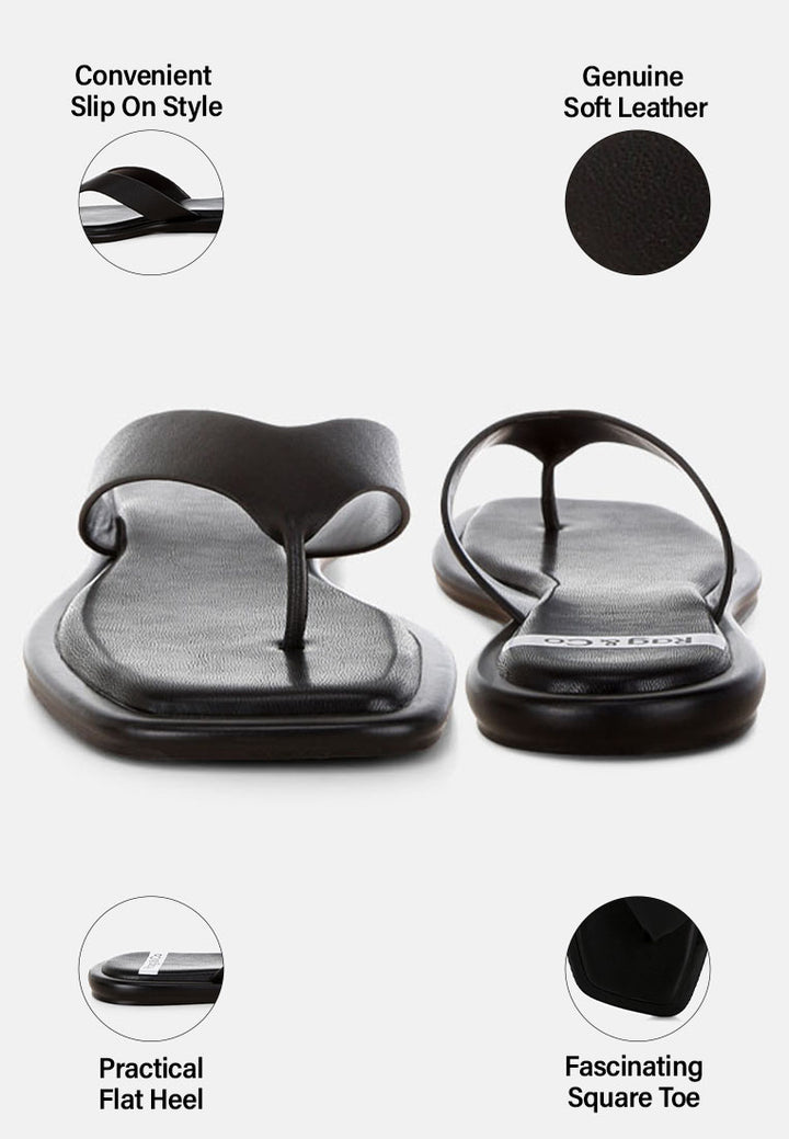 makawi thong toe slip ons#color_black-genuine-leather