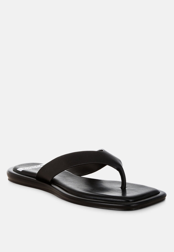 makawi thong toe slip ons#color_black-genuine-leather
