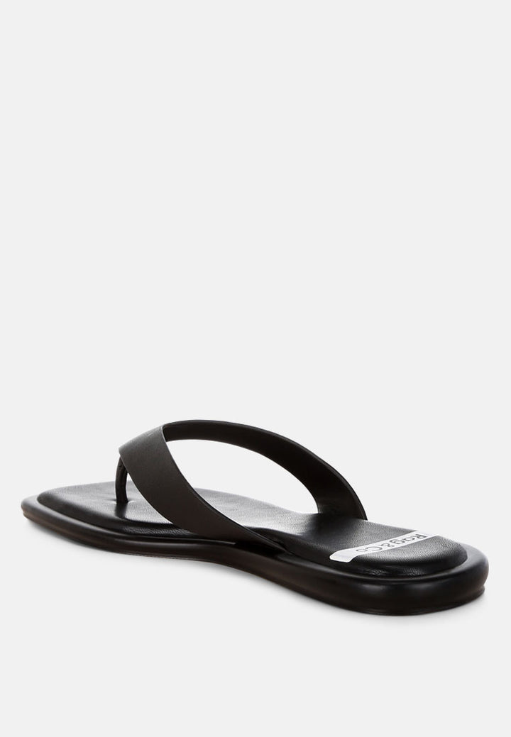 makawi thong toe slip ons#color_black-genuine-leather
