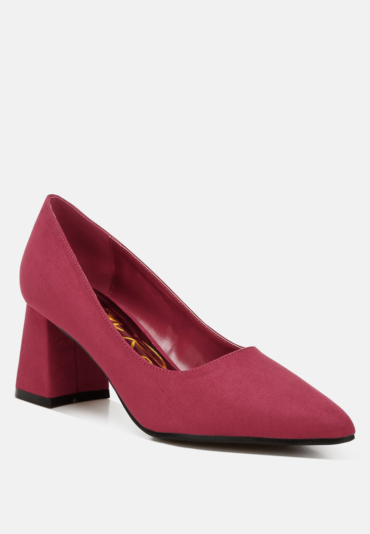 malai block heel pumps#color_burgundy