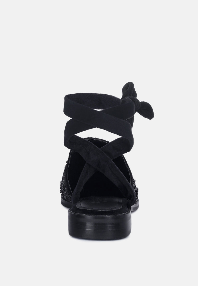 mande embroidered mules#color_black