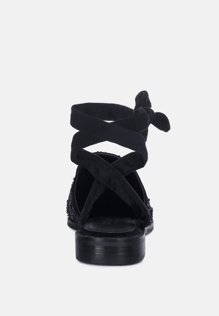 mande embroidered mules#color_black