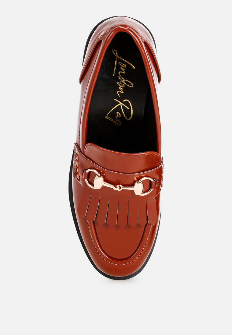 mocasines marbin con tira penny y flecos#color_cognac
