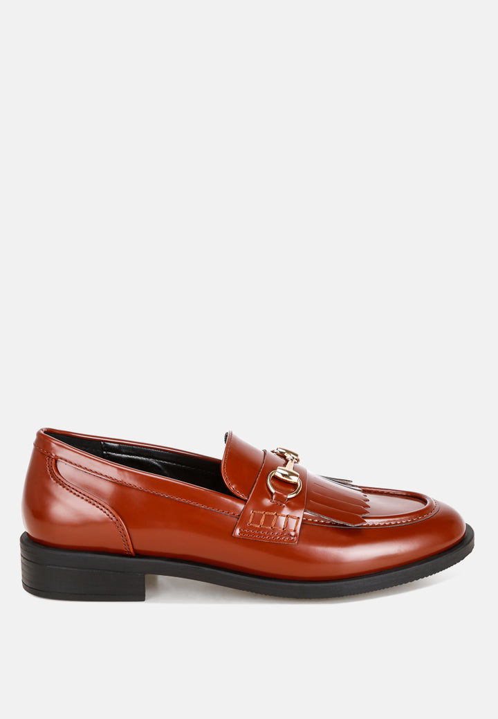 mocasines marbin con tira penny y flecos#color_cognac