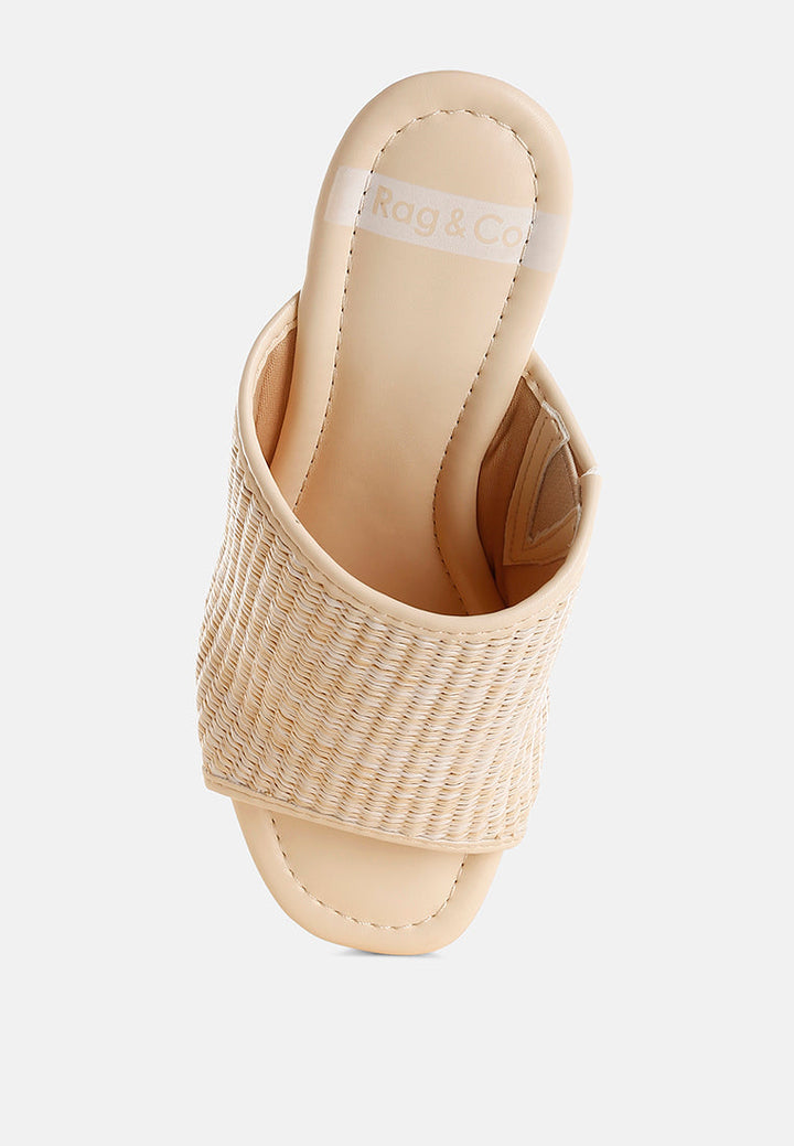 Zuecos madera rafia marengo#color_beige