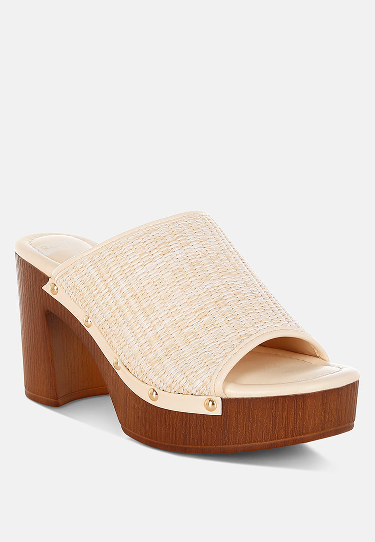 Zuecos madera rafia marengo#color_beige