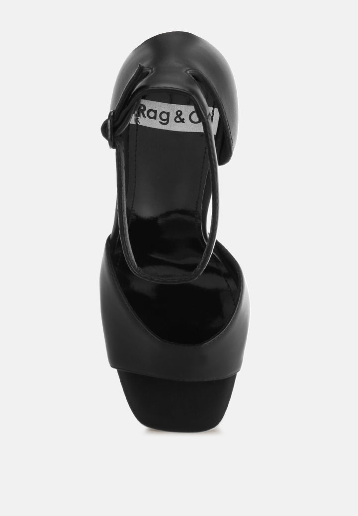 Marshis Towering Platform Heel Sandals#color_black_smooth