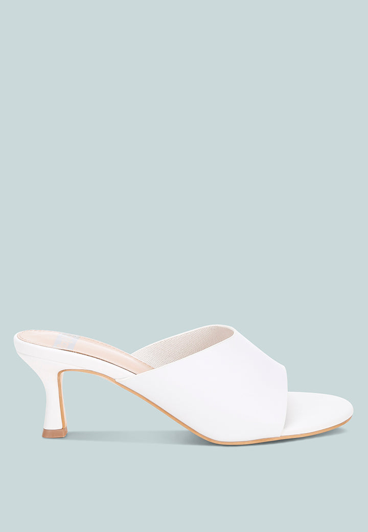 maude slip on kitten heels#color_white Genuine Leather