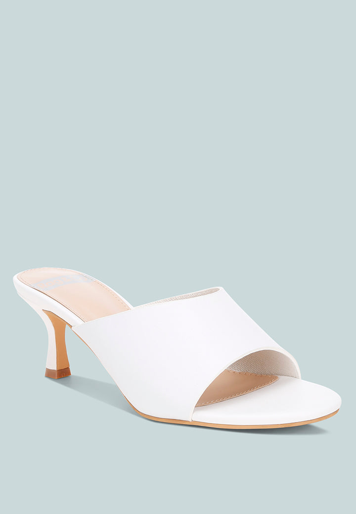 maude slip on kitten heels#color_white Genuine Leather