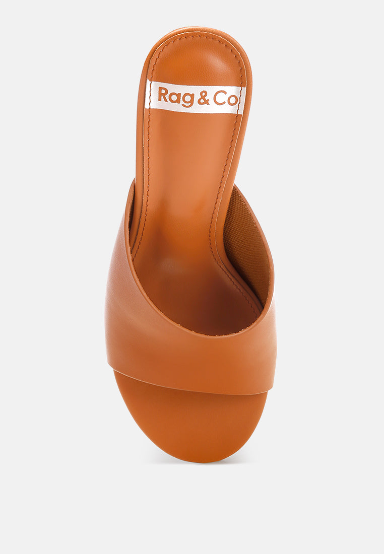 maude slip on kitten heels#color_tan Genuine Leather
