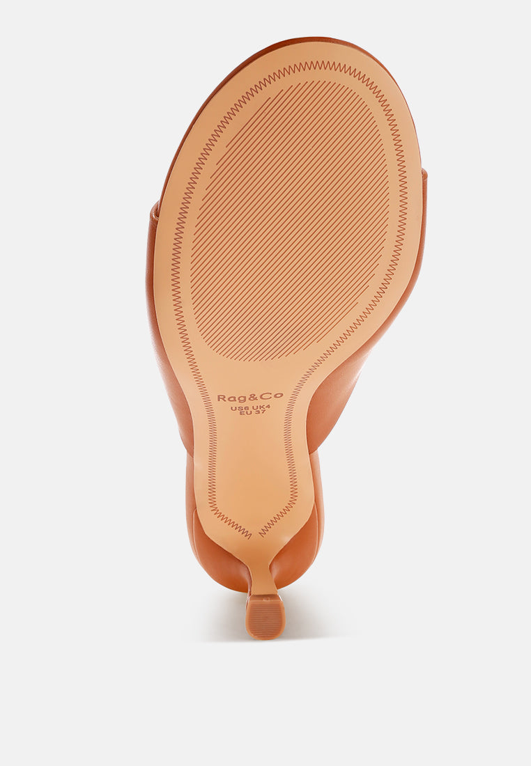 maude slip on kitten heels#color_tan Genuine Leather
