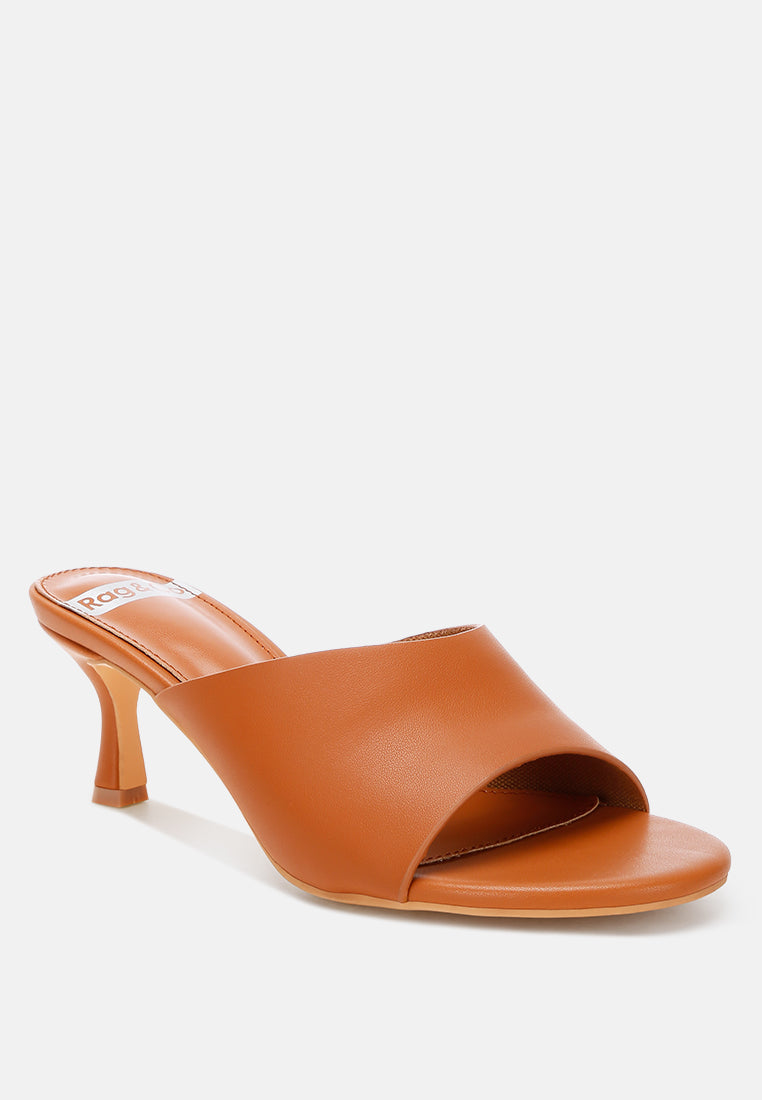 maude slip on kitten heels#color_tan Genuine Leather