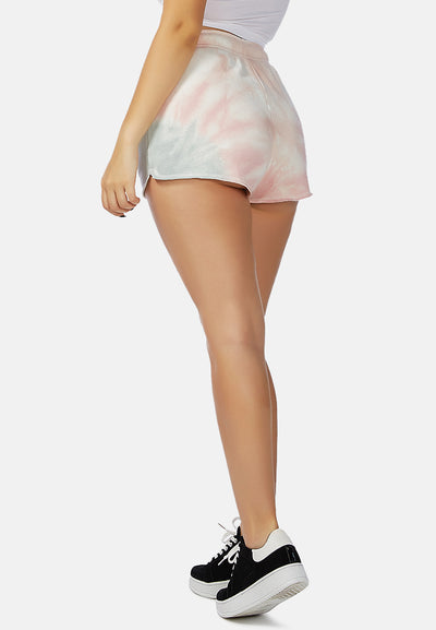 tie-dye shorts#color_pink