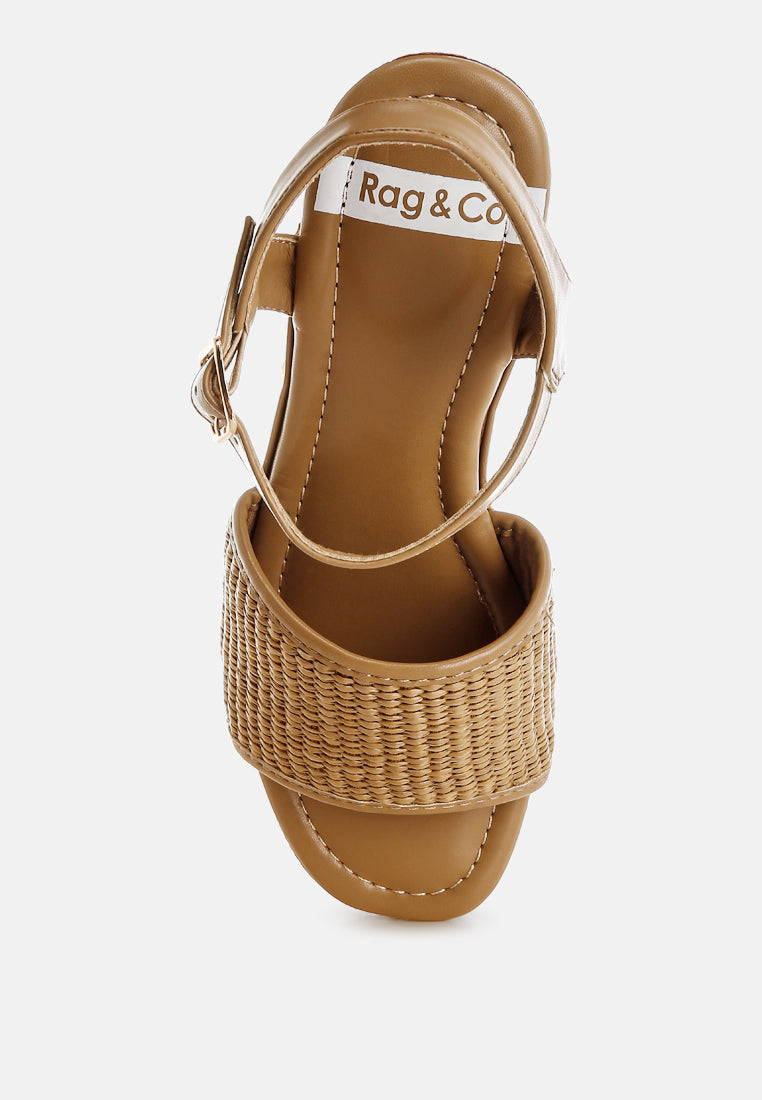 raffia chunky sandals by ruw#color_natural