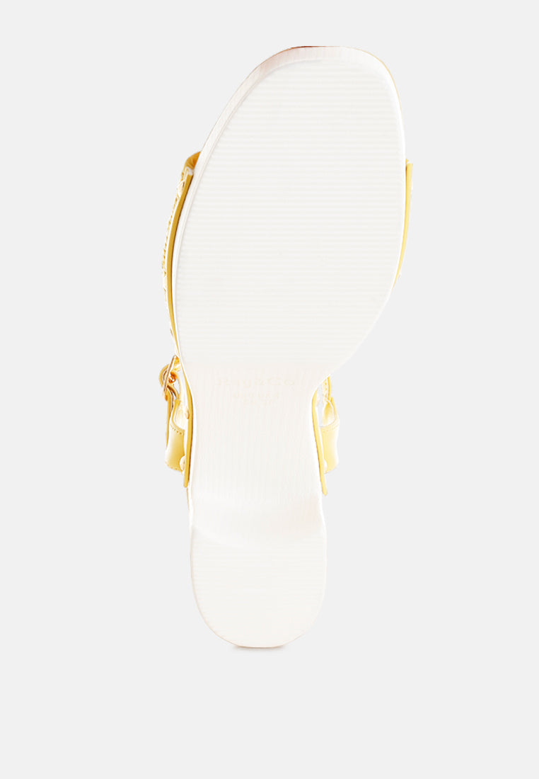 mazaro raffia chunky sandals#color_yellow