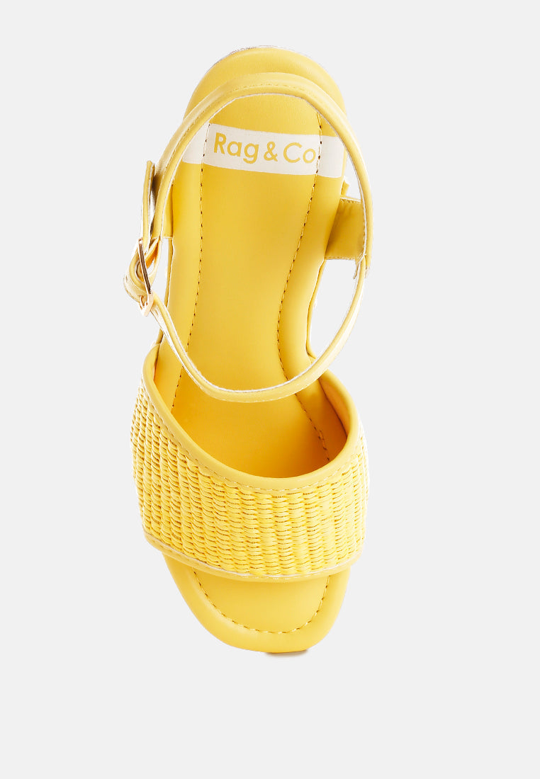 raffia chunky sandals by ruw#color_yellow