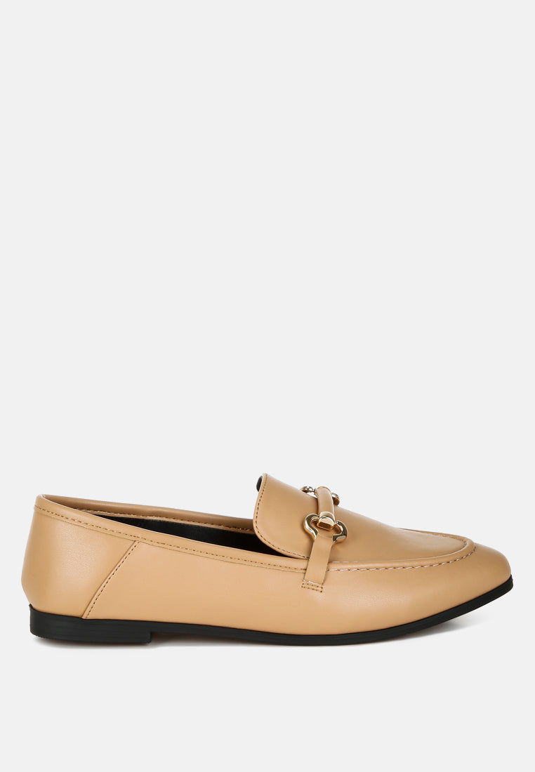 melisma horsebit embellished loafers#color_tan