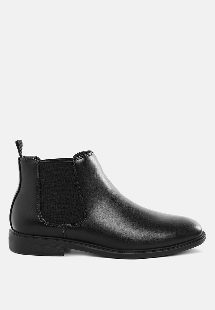 Men's Faux Leather Chelsea Boots By MODE