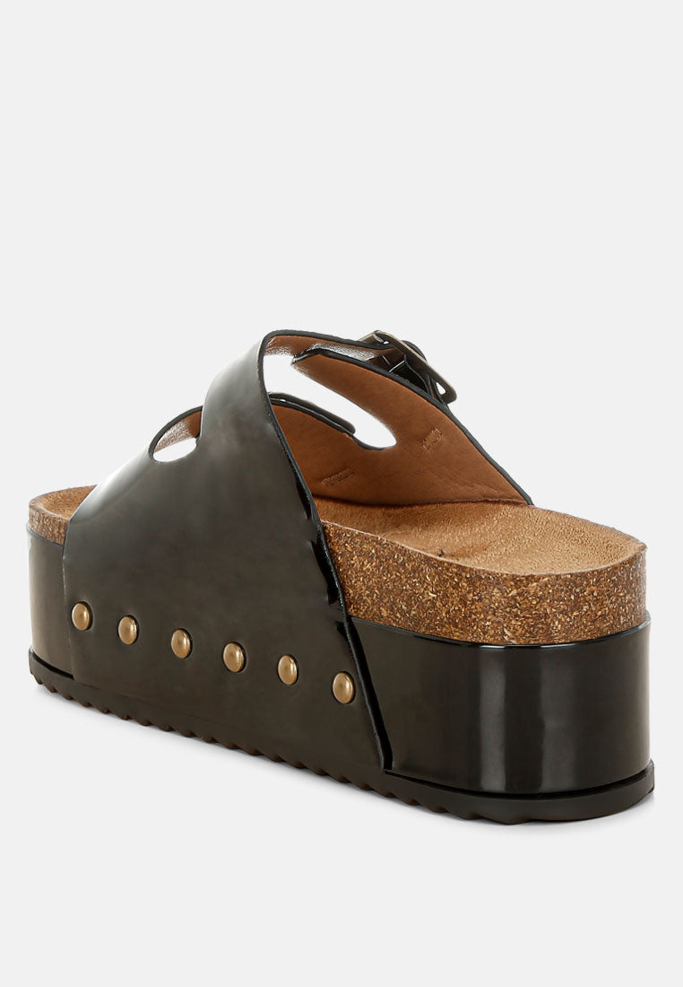 merton studded flatform slip ons#color_black