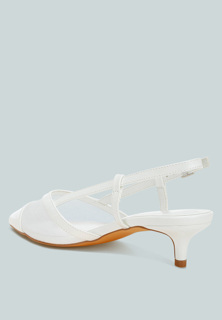 mesh slingback sandals by ruw#color_white