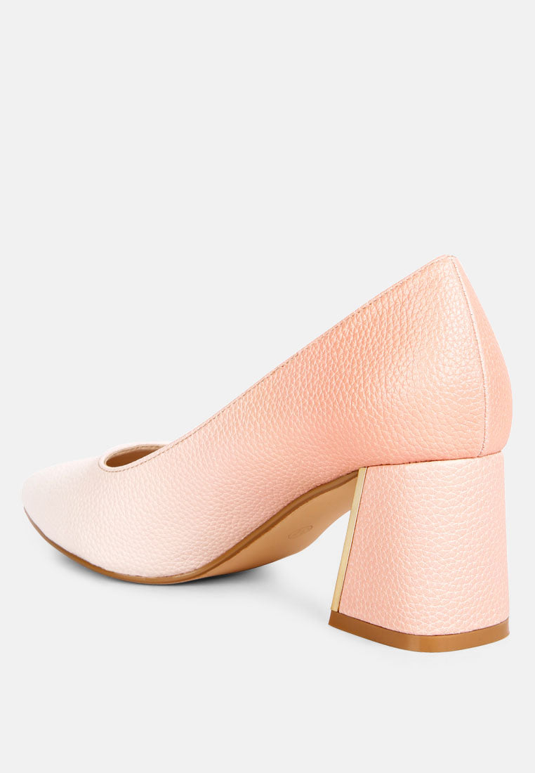 harlow metallic accent block heel pumps#color_beige-white