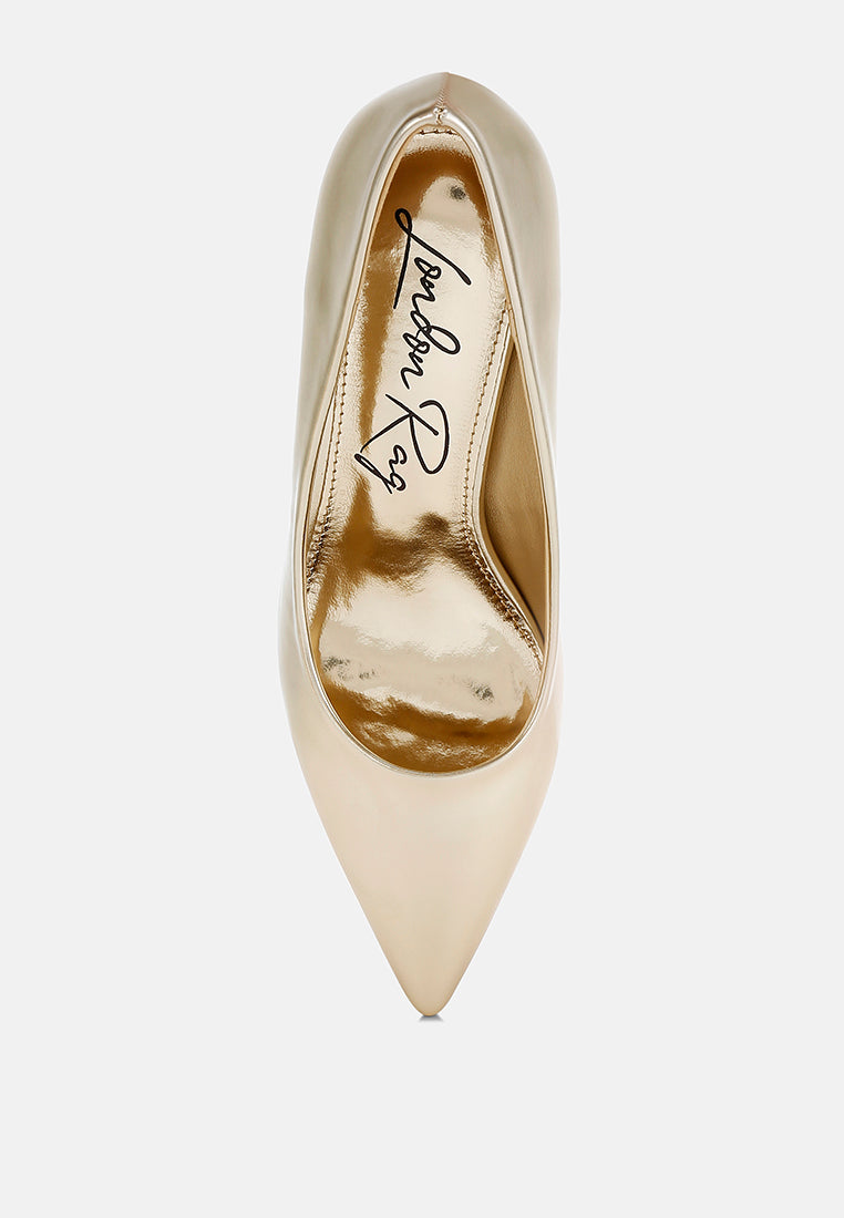 metallic fantasy heel pumps by mode#color_gold