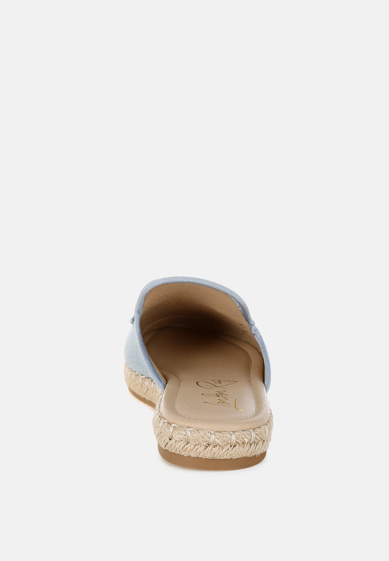 midori denim slip-on mules by ruw#color_denim
